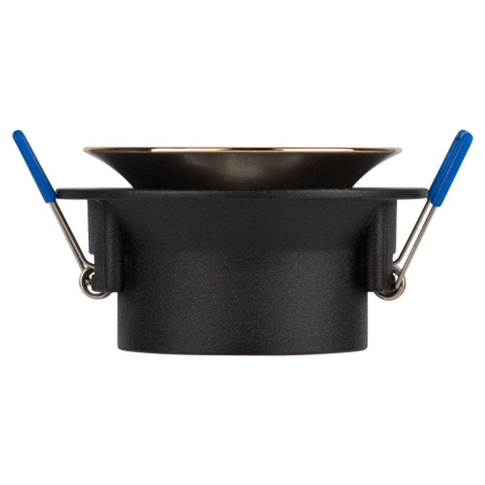 Светильник встраиваемый декоративный ЭРА KL103 BK/GD под лампу MR16 GU5.3 черный/золото | Декоративные встраиваемые светильники