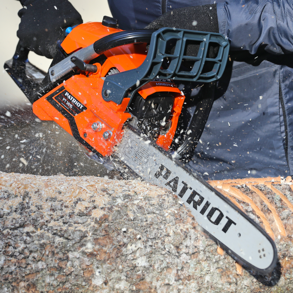 Пила цепная бензиновая PATRIOT PT 3816, 2.0л.с., 16", Easy Start
