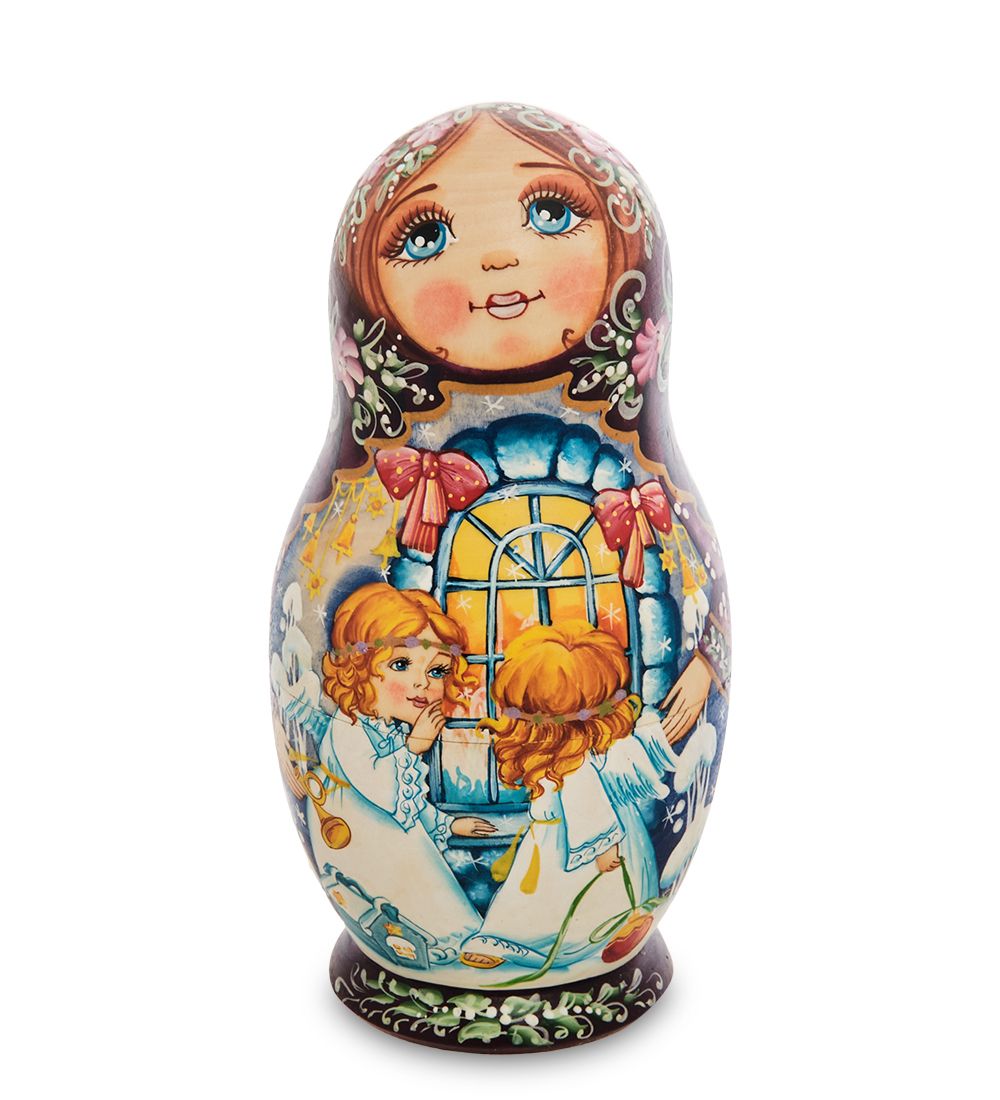 Народные промыслы МР-16/ 9-A Матрешка 5м «Мария с ангелами»