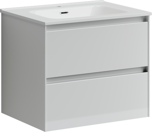 Тумба с раковиной Sancos Cento, 59 см., эмаль белый, CN60W