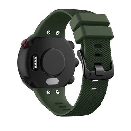 Ремешок для Garmin Forerunner 45 / Garmin SWIM 2 силиконовый (Хаки)