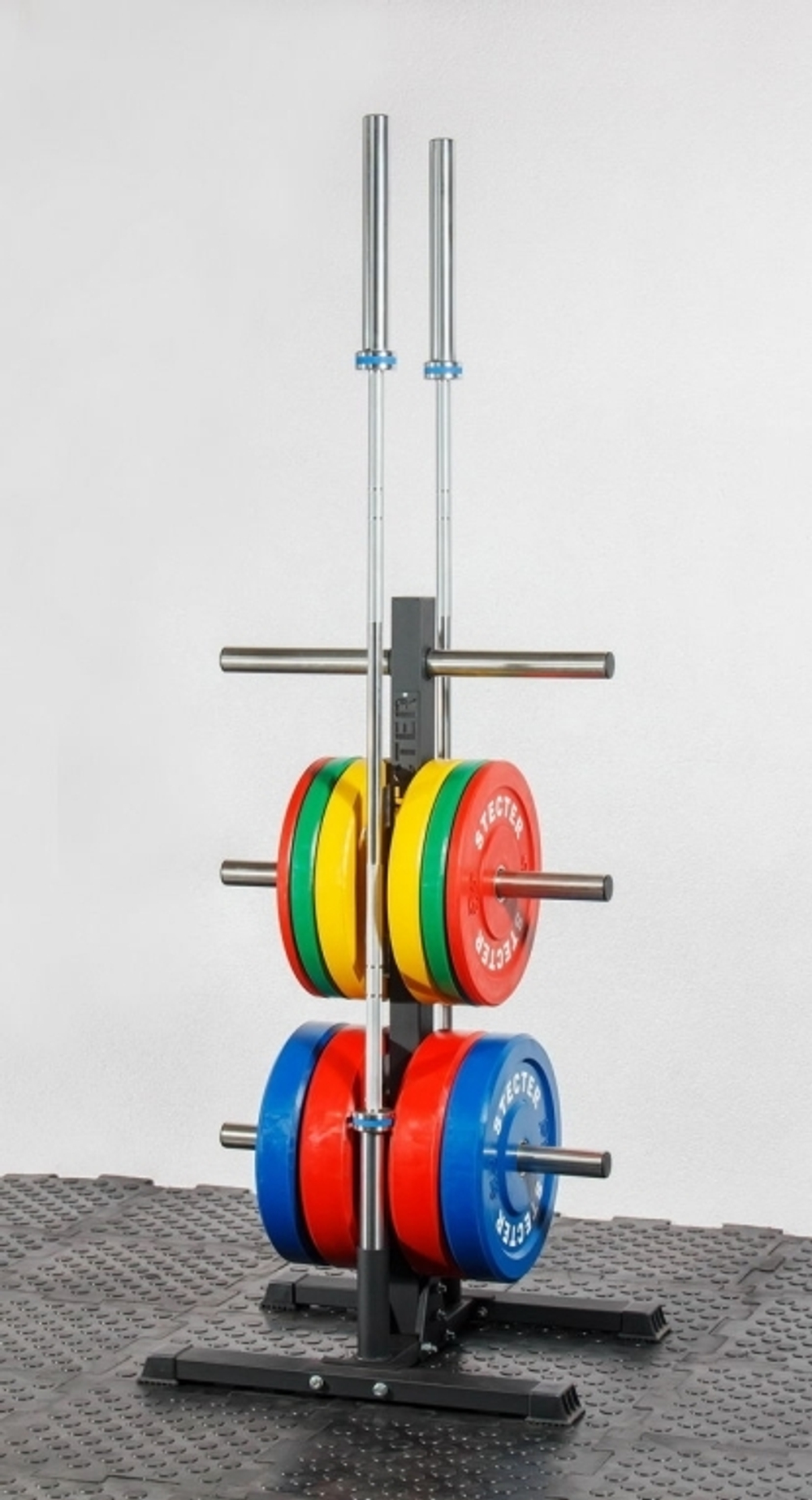 Стойка для дисков штанги "Дерево" и 2-х грифов