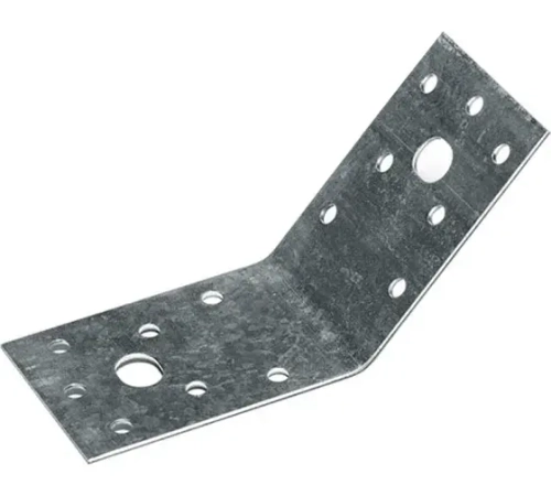 64 Уголок крепёжный оцинкованный под 135 градусов 130х130х100х2,0 мм