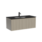 Тумба с раковиной Sancos CODE CD100GP/CN13003MB 100 серая платина