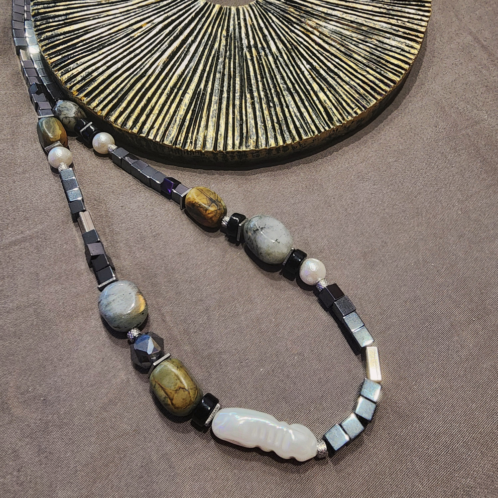 Набор для сборки, колье/чокер "КАЙРА", творческий набор материалов