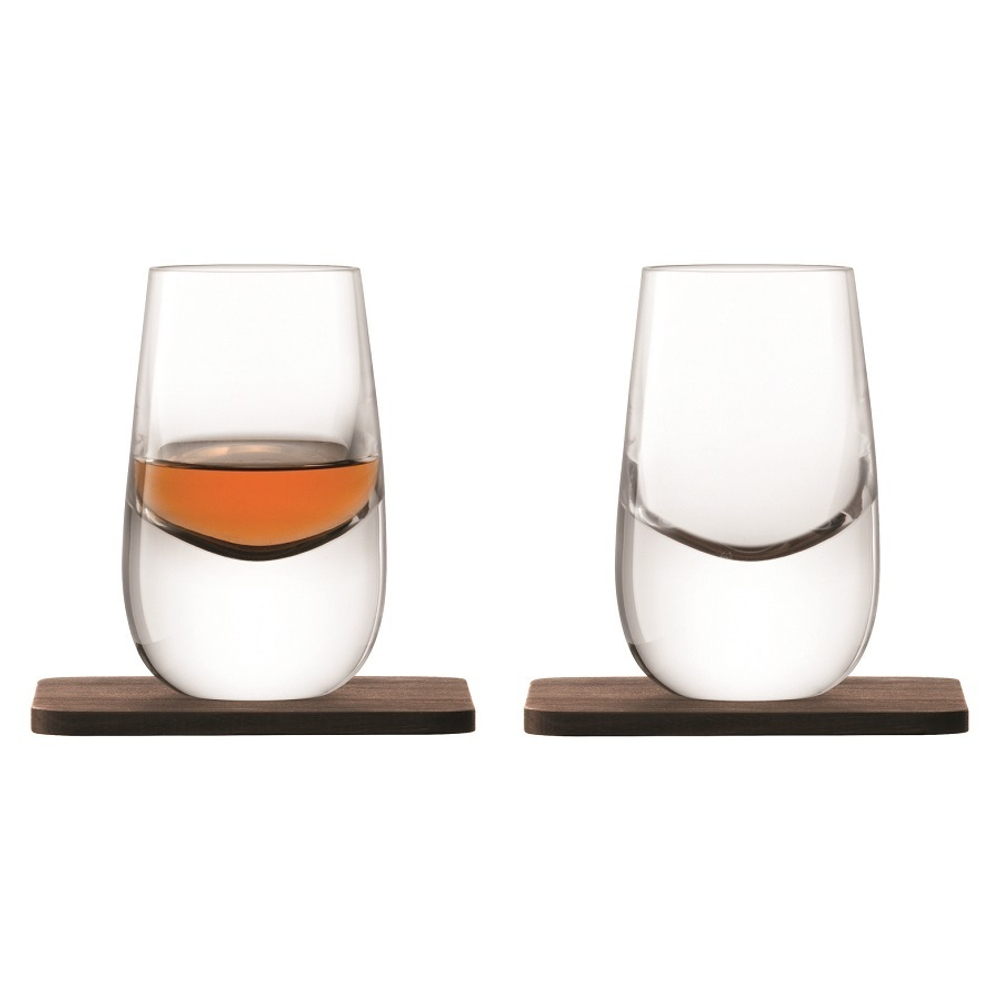 Набор из 2-х стопок на подставках Whisky 80 мл