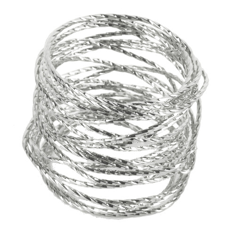 Кольцо для салфеток "Пружинка" 4х4х4см (min12) (упаковочный пакет)