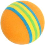 Игрушка - шарик для кошек «ИГРУЛИК», микс 6 цветов, d-3,5см, (пакет с подвесом)✦