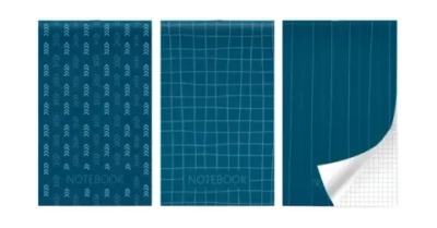 Блокнот А-6 скоба Lamark Monochrome 30л. клетка