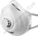 ЗУБР ФК-99 класс защиты FFP3, коническая, с клапаном выдоха, фильтрующая полумаска (11163-3)