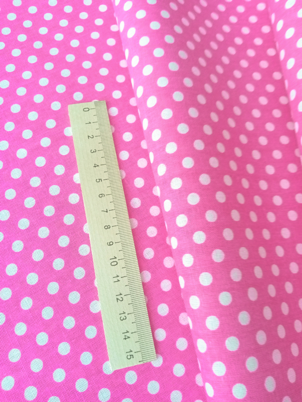 Ткань бязь плательная, рис. " Горох 6 мм", ширина 150 см, арт. 085