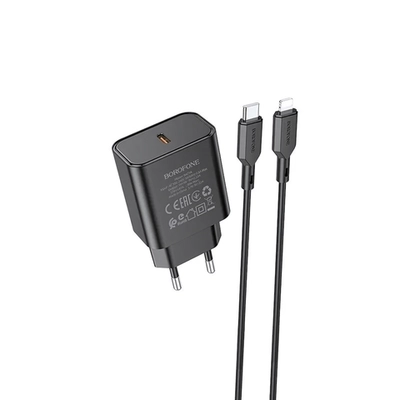 Зарядное устройство Borofone BAS71A Lightning чёрный