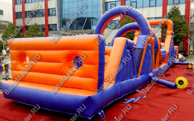 Надувная полоса препятствий "Веселый забег" 15*3*4 м