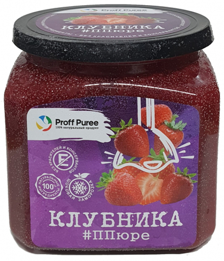 Пюре Клубника замороженное 500 гр Proff Puree