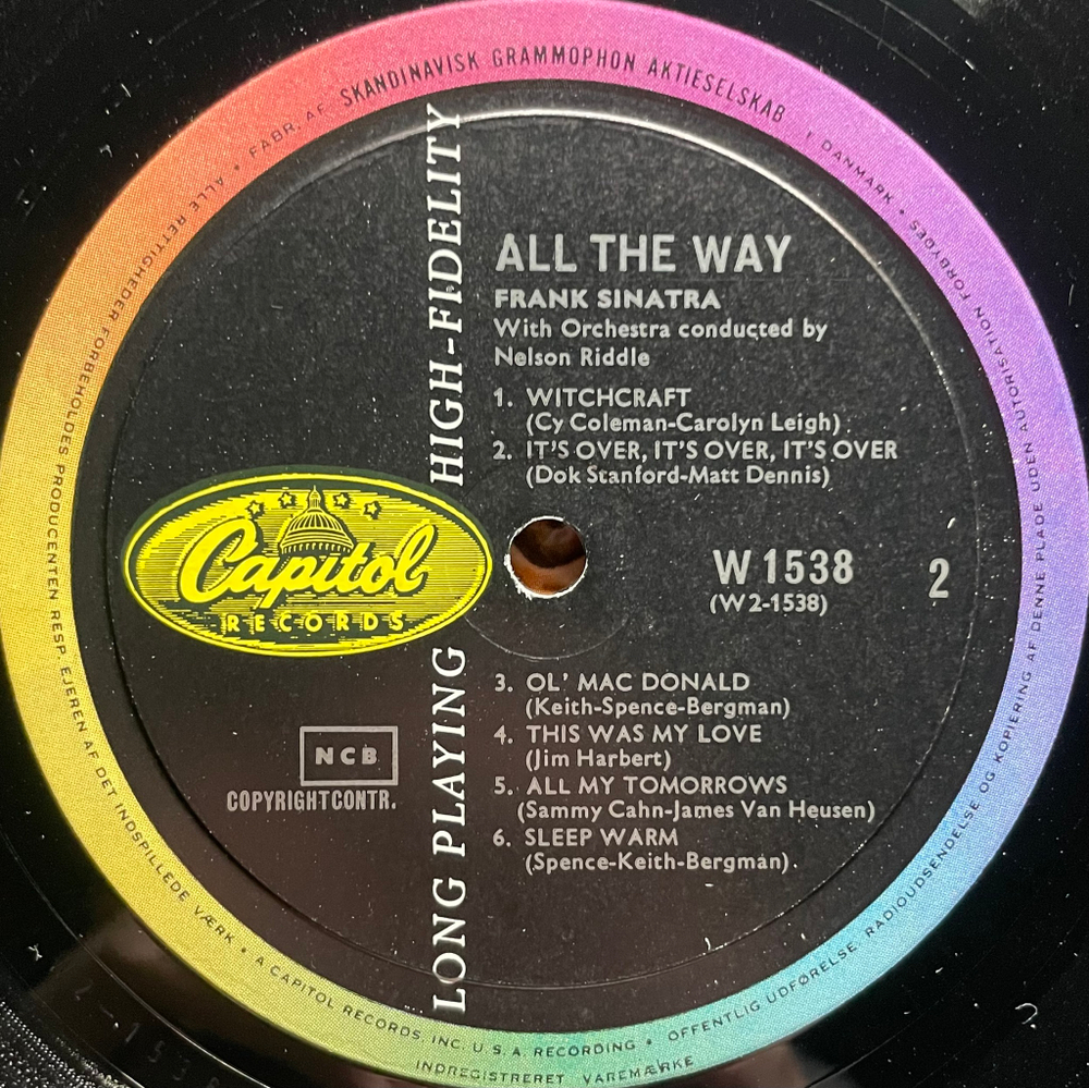 Frank Sinatra ‎– All The Way (Дания)