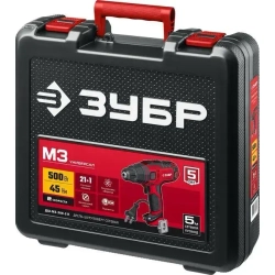 ЗУБР 500 Вт, 45 Нм, кейс, сетевая дрель-шуруповерт (ДШ-М3-500-2 К)