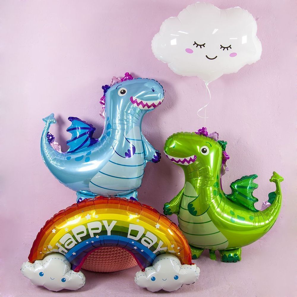 Шар (27"/69 см) Фигура, Облако, Белый 1 шт.