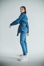 Блуза женская м296 toray стретч opal blue