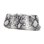 Balenciaga Leather Shoulder Bag One Shoulder Crossbody Clutch Extra Large Women"s Black White Multicolor