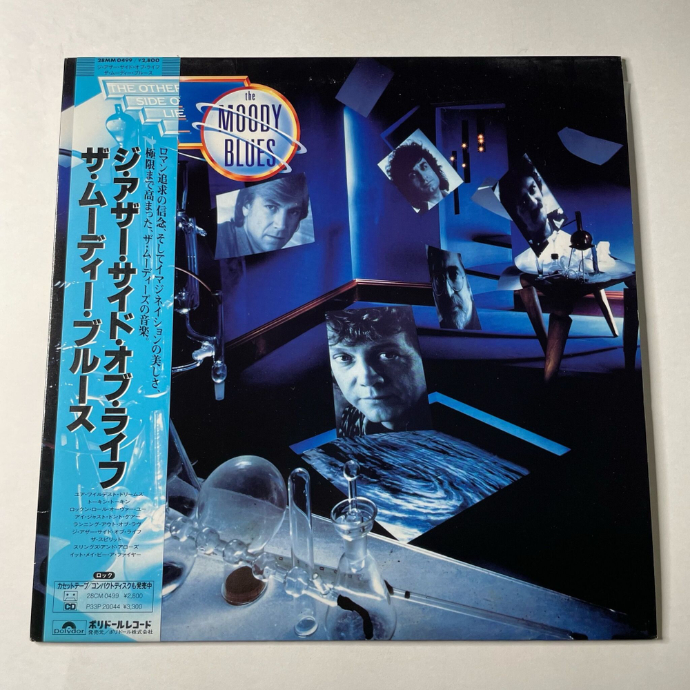 Винтажная виниловая пластинка LP The Moody Blues The Other Side Of Life (Japan 1986) (Obi)