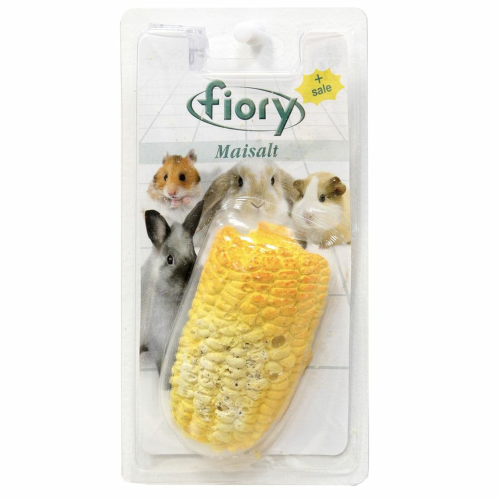 Fiory 90г Maisalt Био-камень для грызунов с солью в форме кукурузы