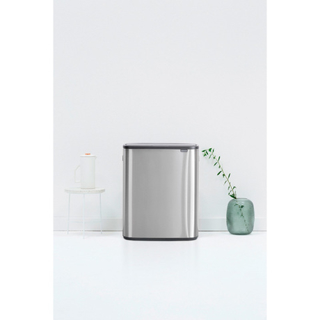 Мусорный бак Bo Touch Bin 2x30л Brabantia Стальной матовый Fingerprint Proof
