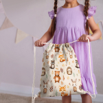 Набор для детского сада: кармашек, коврик, мешок. Лес принт