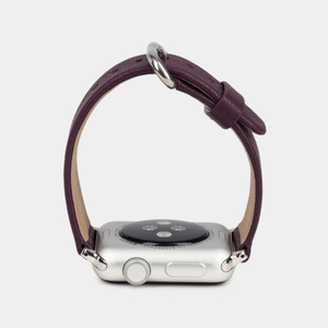 Ремешок для Apple Watch 44/45/46 mm из кожи козы, фиолетового цвета
