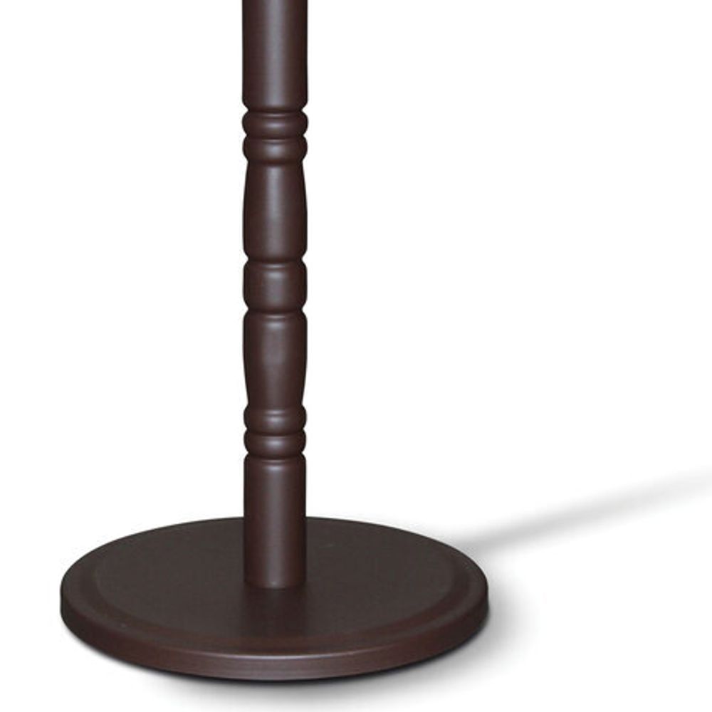 Вешалка-стойка SHT-CR14, 1,87 м, диск 35 см, 4 крючка, металл, коричневая