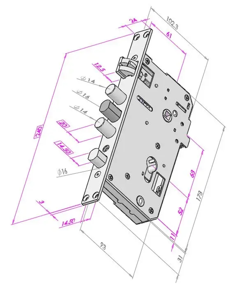Электронный замок Philips EasyKey DDL603E