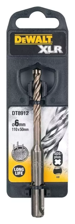 Бур XLR по бетону (6х50/110 мм; SDS+) DEWALT DT 8912
