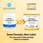 California Gold Nutrition, пептиды гидролизованного коллагена типов I и III, без добавок, 460 г (1,01 фунта)