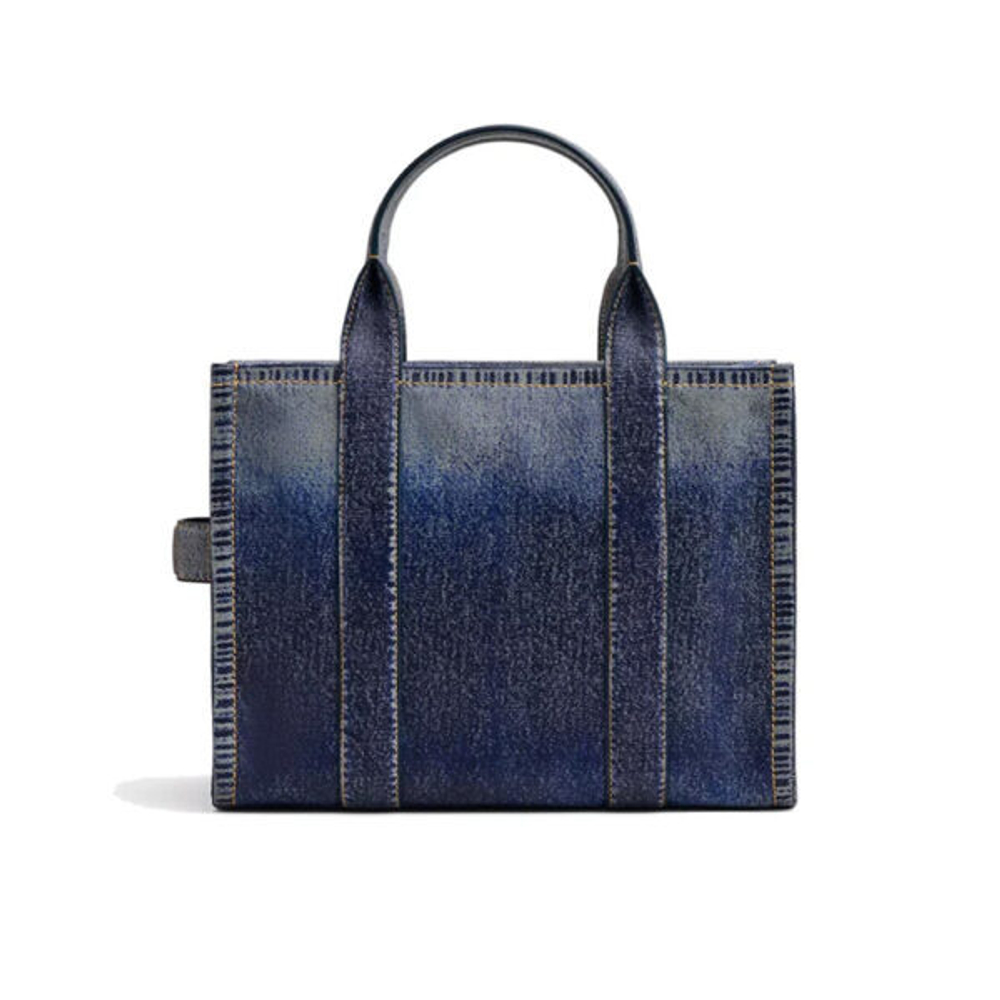 Сумка Marc Jacobs The Denim-printed Leather Medium Tote Bag