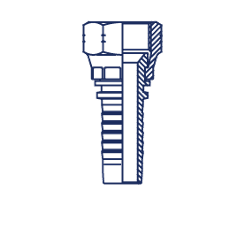 Фитинг DN 08 JIC (Г) 1/2