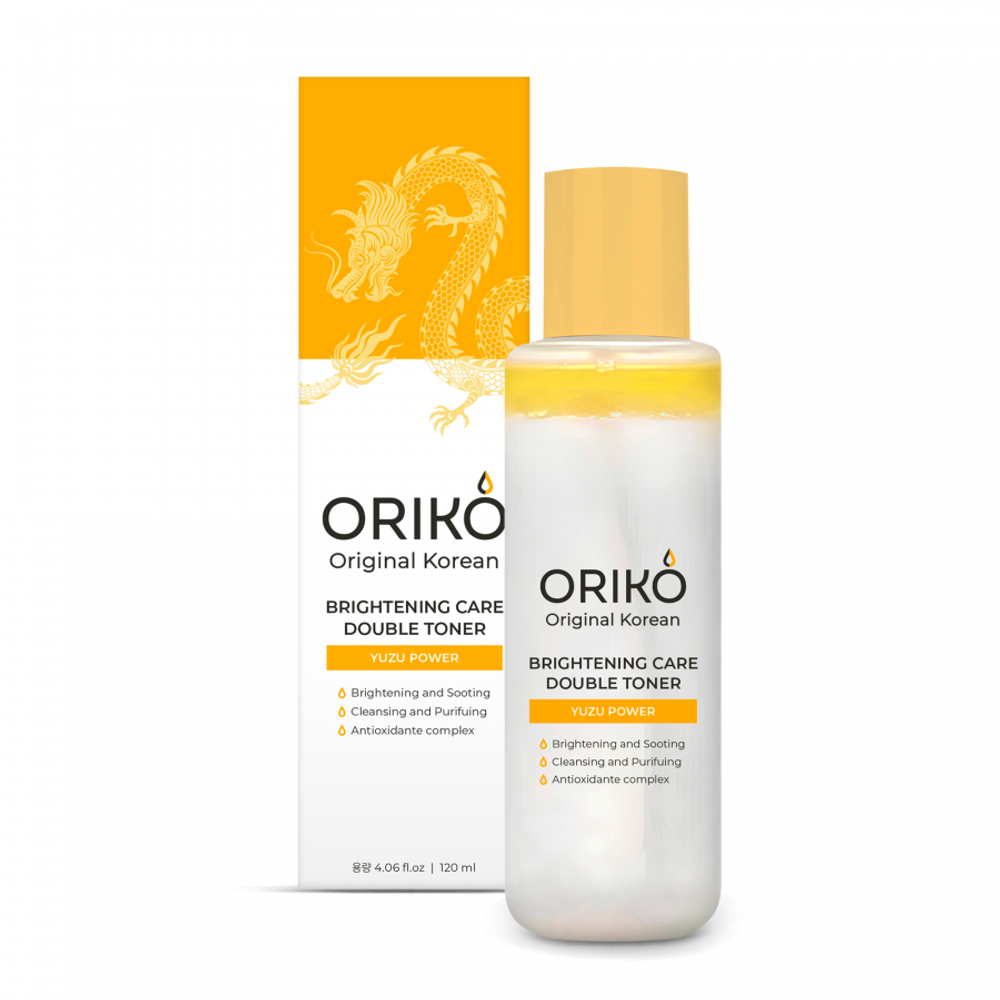 ORIKO Brightening care double toner with yuzu extract Двухфазный тонер для лица с экстрактом юдзу, выравнивающий тон кожи 125мл