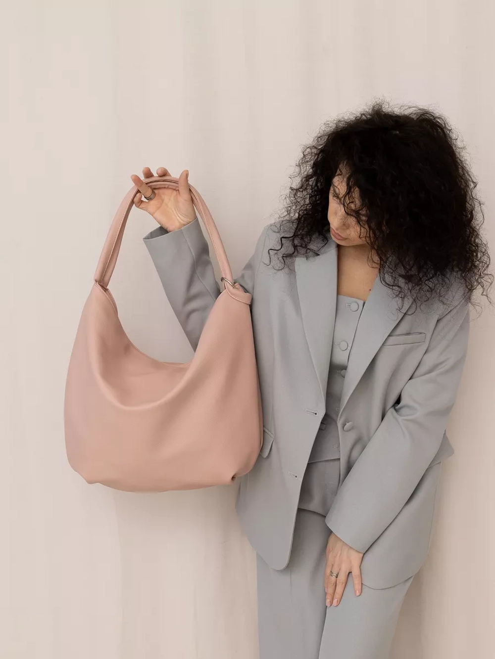 Сумка через плечо большая шоппер мешок