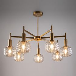 Люстра на штанге Freya Fero FR5366CL-07BS