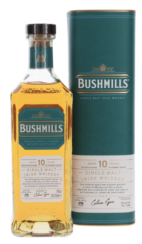 Виски Bushmills Single Malt 10 Years Old, 0.7 л.