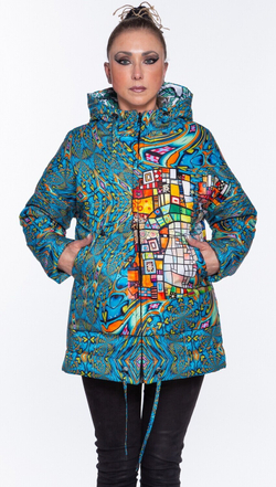 Двусторонняя куртка «Витражи», по мотивам живописи Тани МакКабе
