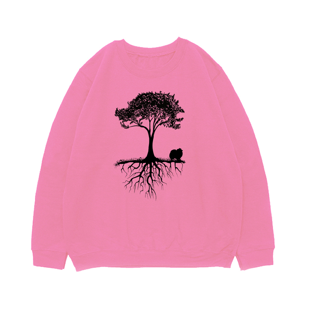 Свитшот "Шпиц у дерева"