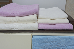 Набор полотенец 3шт Palombella Sanderson Logo pink розовый