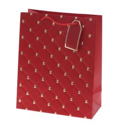 GAEM Пакет подарочный M (бумага 210г/м2, блок 12шт), L26 W12 H32 см, 8в.