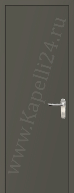 Дверь влагостойкая пластиковая KAPELLI multicolor ДГ RAL 7039 Кварцевый серый + коробка