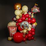 Шар (36''/91 см) Красный, пастель, 1 шт.