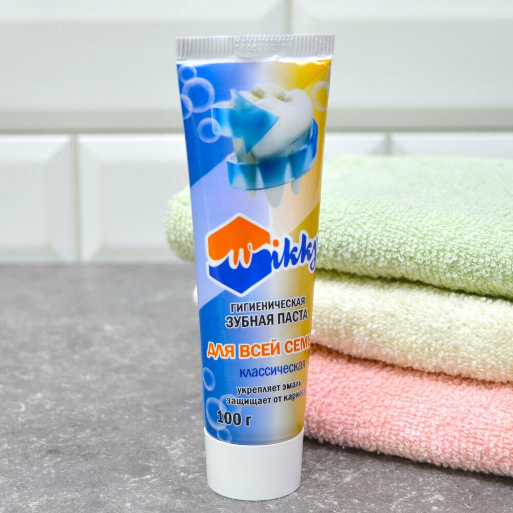 Зубная паста "Для всей семьи" классическая 100г, Wikky
