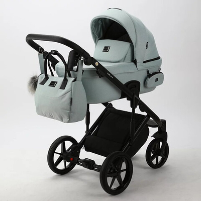 Детская коляска Adamex Lumi Air 3 в 1 L-TK27 TIP (СЕРО-ЗЕЛЕНЫЙ)