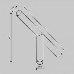 Модульный светильник Maytoni Focus LED C102CL-3W3-6K-BS