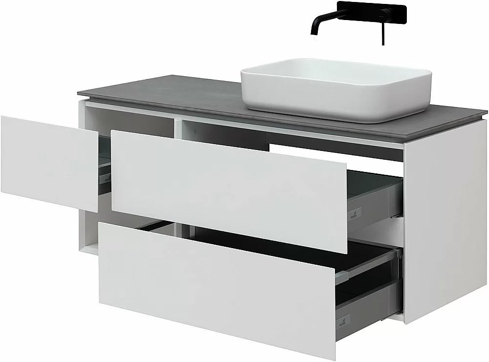 Тумба с раковиной Allen Brau INFINITY 1.21007.WM 120 R белая матовая