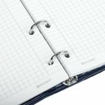 Тетрадь на кольцах А5 160х212 мм, 120 листов, картон, матовая ламинация, клетка, BRAUBERG, "Clouds", 404726