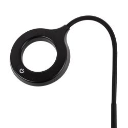 ULM-T610 7W-4500K-DIM BLACK Торшер напольный светодиодный. 7W. с регулировкой наклона. Сенсорный выключатель. Диммер. Черный. ТМ Uniel